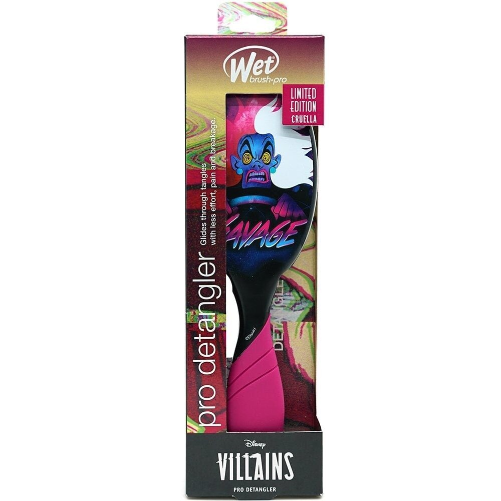 Plaukų šepetys Wet Brush Pro Disney Villains Detangler Savage/Cruella, 1 vnt. kaina ir informacija | Šepečiai, šukos, žirklės | pigu.lt