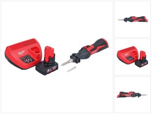 Akumuliatorinis lituoklis Milwaukee M12 SI-601, 12 V, su akumuliatoriumi ir įkrovikliu kaina ir informacija | Suvirinimo aparatai, lituokliai | pigu.lt