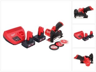 Аккумуляторная дисковая пила Milwaukee M12 FCOT-602, 12 В с аккумулятором и блоком для зарядки цена и информация | Пилы, циркулярные станки | pigu.lt