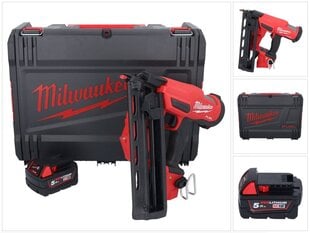 Аккумуляторный гвоздезабиватель Milwaukee M18 FN16GA-501X цена и информация | Механические инструменты | pigu.lt