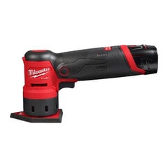 Аккумуляторная виброшлифовальная машинка Milwaukee M12FDSS-0B, 12 В, без аккумулятора и блока для зарядки цена и информация | Шлифовальные машины | pigu.lt