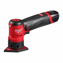 Аккумуляторная виброшлифовальная машинка Milwaukee M12FDSS-0B, 12 В, без аккумулятора и блока для зарядки цена и информация | Шлифовальные машины | pigu.lt