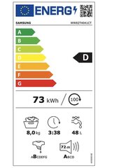 Samsung WW82T4041CT/EE цена и информация | Стиральные машины | pigu.lt