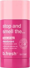 Tepamas dezodorantas b.fresh Stop And Smell The... Roses Aluminum-Free Deodorant, 50 g kaina ir informacija | Dezodorantai | pigu.lt