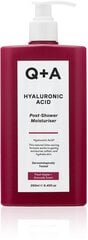 Увлажняющий крем для тела с гиалуроновой кислотой Q+A Hyaluronic Acid Post Shower Moisturizer, 250мл цена и информация | Кремы, лосьоны для тела | pigu.lt