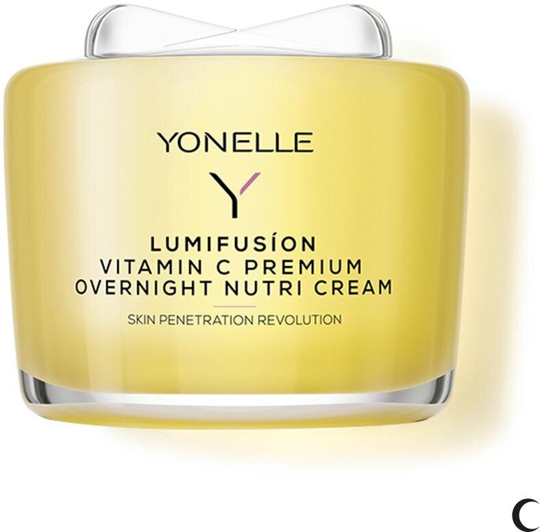 Maitinamasis naktinis veido kremas Yonelle Lumifusion Vitamin C Overnight Nutri Cream, 55 ml kaina ir informacija | Veido kremai | pigu.lt