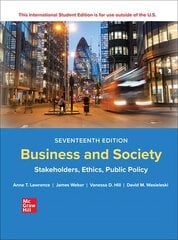 Business and Society: Stakeholders Ethics Public Policy ISE 17th edition kaina ir informacija | Ekonomikos knygos | pigu.lt