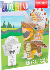 Kartoninis 3D Monumi triceratopas spalvinimui kaina ir informacija | Lavinamieji žaislai | pigu.lt
