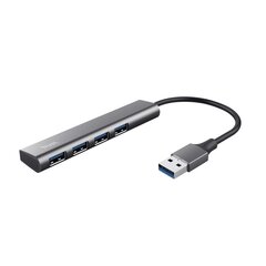 USB Centrmezgls Trust Halyx 4 Port USB 3.2 Gen1 Hub цена и информация | Trust Компьютерные аксессуары | pigu.lt