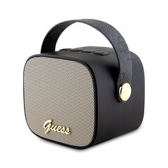 Guess głośnik Bluetooth GUWSB2P4SMK Speaker mini czarny|black 4G Leather Script Logo with Strap цена и информация | Аудиоколонки | pigu.lt