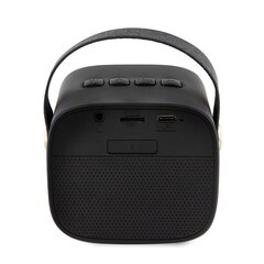 Guess głośnik Bluetooth GUWSB2P4SMK Speaker mini czarny|black 4G Leather Script Logo with Strap цена и информация | Аудиоколонки | pigu.lt