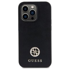 Guess GUHCP15XPS4DGPK iPhone 15 Pro Max 6.7" czarny|black hardcase Strass Metal Logo цена и информация | Чехлы для телефонов | pigu.lt