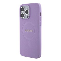 Guess GUHMP15XPSAHMCU iPhone 15 Pro Max 6.7" fioletowy|purple hardcase Saffiano MagSafe цена и информация | Чехлы для телефонов | pigu.lt