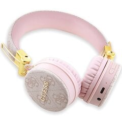 Guess słuchawki nauszne Bluetooth GUBH704GEMP różowy|pink 4G Metal Logo цена и информация | Наушники | pigu.lt