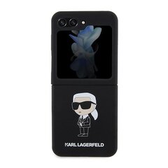 Karl Lagerfeld KLHCZF5SNIKBCK Z Flip5 hardcase czarny|black Silicone Ikonik цена и информация | Чехлы для телефонов | pigu.lt