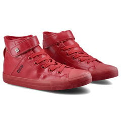 Женские красные кожаные кроссовки Big Star цена и информация | Спортивная обувь, кроссовки для женщин | pigu.lt