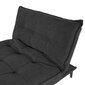 Sofa-lova Home4You Spry, juoda kaina ir informacija | Sofos | pigu.lt