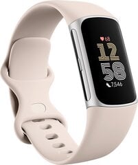 Fitbit Charge 6 Porcelain/Silver цена и информация | Фитнес-браслеты | pigu.lt