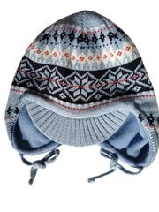 Žieminė kepurė vaikams Maximo, mėlyna цена и информация | Шапки, перчатки, шарфы для мальчиков | pigu.lt