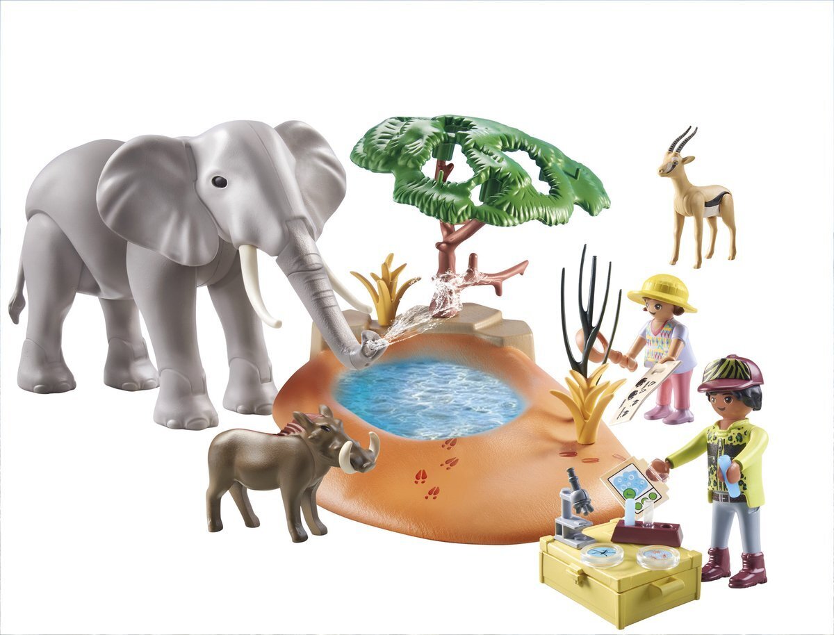 71294 PLAYMOBIL® Wiltopia, Dramblys prie vandens duobės kaina ir informacija | Konstruktoriai ir kaladėlės | pigu.lt