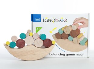 Деревянная балансировочная игра Луна Igroteco IG0422, 16 дет. цена и информация | Развивающие игрушки | pigu.lt