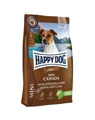 Happy Dog Sensible Mini Canada корм для собак мелких пород с лососем, кроликом и бараниной, 4 кг цена и информация | Сухой корм для собак | pigu.lt