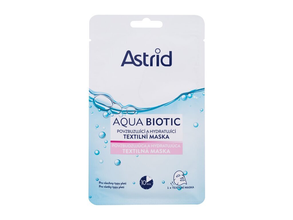 Veido kaukė Astrid Aqua Biotic moterims, 1 vnt. kaina ir informacija | Veido kaukės, paakių kaukės | pigu.lt