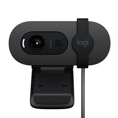 Веб-камера Logitech Brio 100, FHD, графитовая цена и информация | Компьютерные (Веб) камеры | pigu.lt