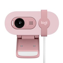 Logitech Brio 100, FHD, rose - Webcam kaina ir informacija | Kompiuterio (WEB) kameros | pigu.lt