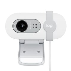 Logitech Brio 100, FHD, white - Webcam kaina ir informacija | Kompiuterio (WEB) kameros | pigu.lt