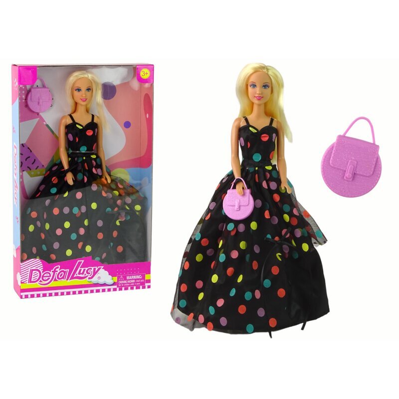 Lėlė su juoda suknele Defa Lucy kaina ir informacija | Žaislai mergaitėms | pigu.lt