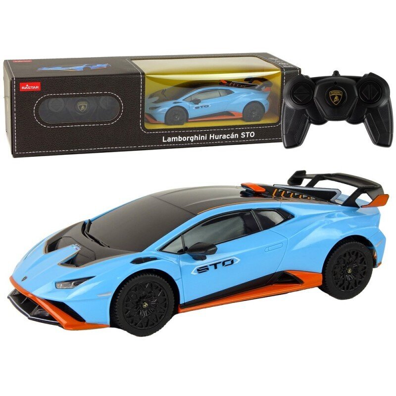 Nuotoliniu būdu valdomas automobilis Lamborghini Huracan Rastar, mėlynas kaina ir informacija | Žaislai berniukams | pigu.lt
