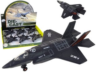 Žaislinis lėktuvas Lean Toys, juodas, 1 vnt цена и информация | Игрушки для мальчиков | pigu.lt