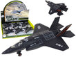 Žaislinis lėktuvas Lean Toys, juodas, 1 vnt kaina ir informacija | Žaislai berniukams | pigu.lt