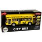 Muzikinis miesto autobusas su frikcine pavara LeanToys, geltonas kaina ir informacija | Žaislai berniukams | pigu.lt