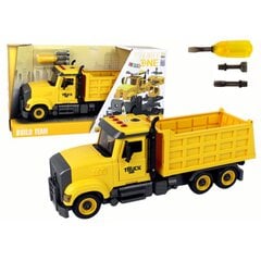 Žaislinis sunkvežimis su priedais Lean Toys, geltonas kaina ir informacija | Žaislai berniukams | pigu.lt