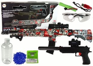 Žaislinis šautuvas su priedais Lean Toys, 12 d, raudonas kaina ir informacija | Žaislai berniukams | pigu.lt