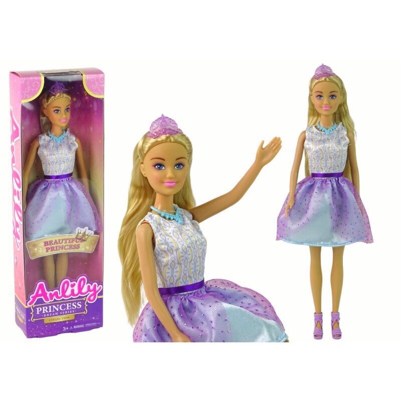 Lėlė Anlily princesė violetine suknele цена и информация | Žaislai mergaitėms | pigu.lt