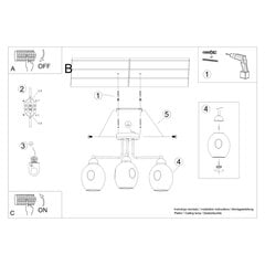 Sollux Lighting sviestuvas Fillan kaina ir informacija | Lubiniai šviestuvai | pigu.lt