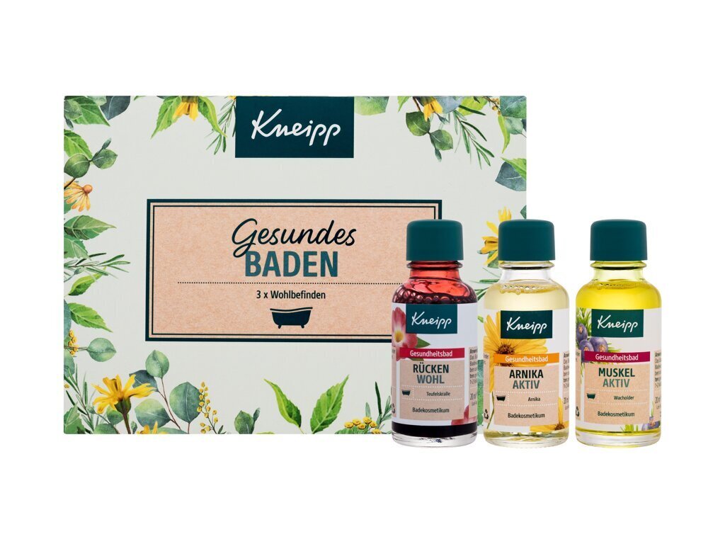 Vonios aliejaus rinkinys Kneipp, 3x20 ml цена и информация | Dušo želė, aliejai | pigu.lt