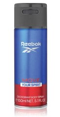 Purškiamas dezodorantas Reebok Move Your Spirit vyrams, 150 ml kaina ir informacija | Dezodorantai | pigu.lt