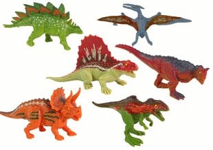 Dinozaurų figūrėlių rinkinys Lean Toys, 6 vnt. kaina ir informacija | Žaislai berniukams | pigu.lt