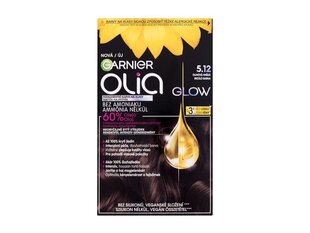 Aliejaus pagrindo ilgalaikiai plaukų dažai be amoniako, Garnier Olia 5.12 Rainbow Brown цена и информация | Краска для волос | pigu.lt