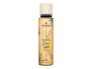 Kūno dulksna Vive Scents Tropical, Divine Gold moterims, 236 ml kaina ir informacija | Kūno kremai, losjonai | pigu.lt