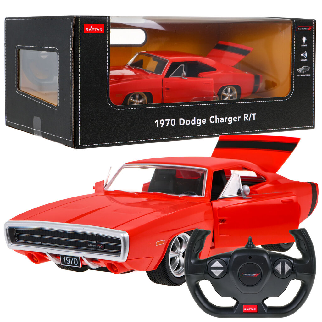 Автомобиль на дистанционном управлении Dodge Charger, 1:16, красный цена |  pigu.lt