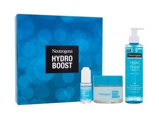 Rinkinys Neutrogena Hydro Boost: Neutrogena Hydro Boost odos valiklis, 200 + 50 ml + Supercharged Booster drėkinamasis gelis, 30 ml цена и информация | Средства для очищения лица | pigu.lt