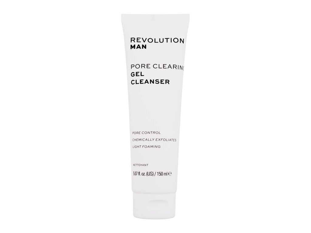 Veido prausiklis Revolution Man Pore Clearing Gel vyrams, 150 ml kaina ir informacija | Veido prausikliai, valikliai | pigu.lt