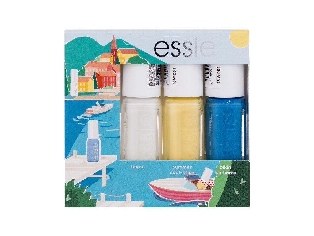 Nagų lako rinkinys Essie Summer Mini Trio, 3 vnt. цена и информация | Nagų lakai, stiprintojai | pigu.lt