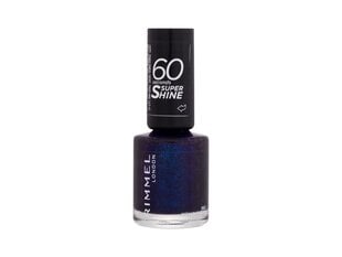 Rimmel 60 Seconds Super Shine Nail Polish 563 Midnight Rush цена и информация | Лаки, укрепители для ногтей | pigu.lt