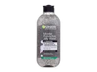 Valomasis micelinis vanduo gelinės tekstūros Garnier Skin Naturals Pure Charcoal moterims, 400 ml цена и информация | Средства для очищения лица | pigu.lt